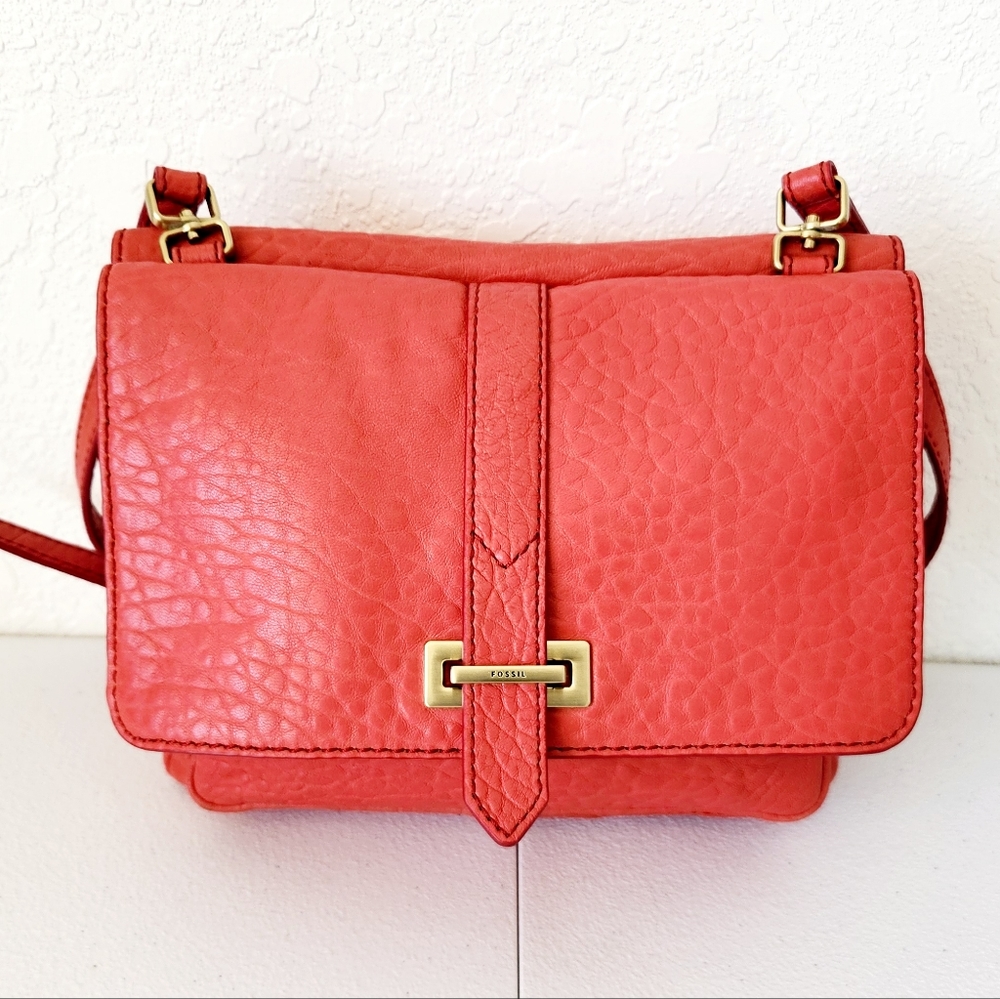 Fossil RARE Lamb Leather Shoulder Bag